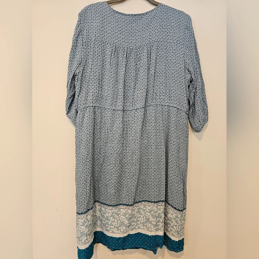 Old Navy Size 2X 100% Rayon Lined Relaxed Tunic Dress Boho Modest Cottagecore - Picture 5 of 10